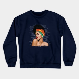 African Woman2 Crewneck Sweatshirt